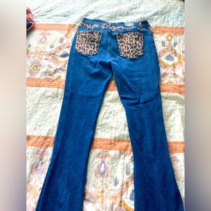 Ranch Dress’n Cheetah Print Bootcut Denim Jeans